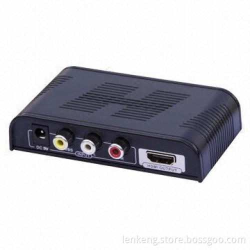 Mini Video + Audio to HDMI® 1,080/720P Converter (Scaler), Supports Plug-and-play Function